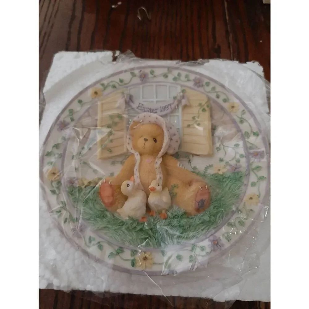 Vintage Cherished Teddies Enesco Easter 1997 Priscilla Hillman Collector Plate